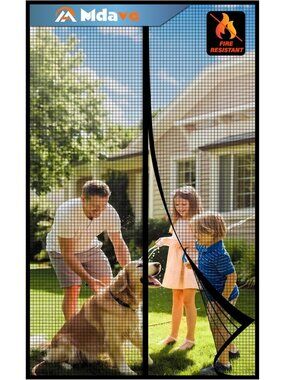 Magnetic Screen Door - Heavy Duty Mesh, Bug Proof, Pet & Kid Friendly, Fits